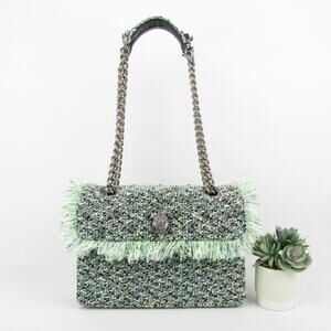 Kurt Geiger London Tweed Chain Strap Shoulder Bag